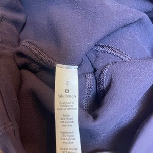 Lululemon leggings size 2